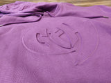 Purple GHOSTFACE Embossed Hoodie Couture Fit